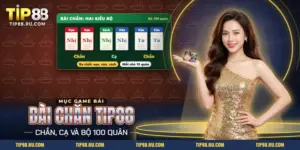 Bài chắn TIP88 với các quân vạn, văn, sách xếp thành chắn và cạ