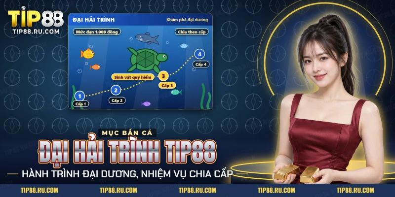 Đại Hải Trình TIP88 với rùa biển, đàn cá và đường đi bốn cấp nhiệm vụ trên biển sâu