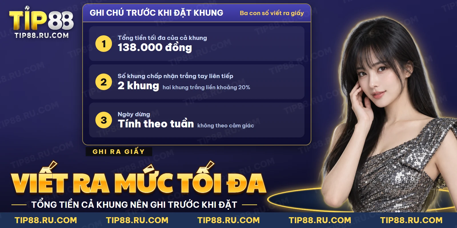 Ghi chú tổng tiền tối đa của khung bên cạnh màn hình đặt