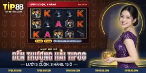 Nổ hũ Bến Thượng Hải TIP88 với lưới năm cuộn ba hàng và các biểu tượng thời Thượng Hải xưa