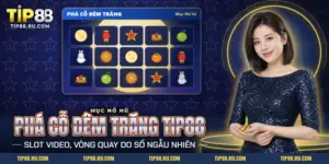 Nổ hũ Phá Cỗ Đêm Trăng TIP88 với lưới slot và khung nền trăng tròn